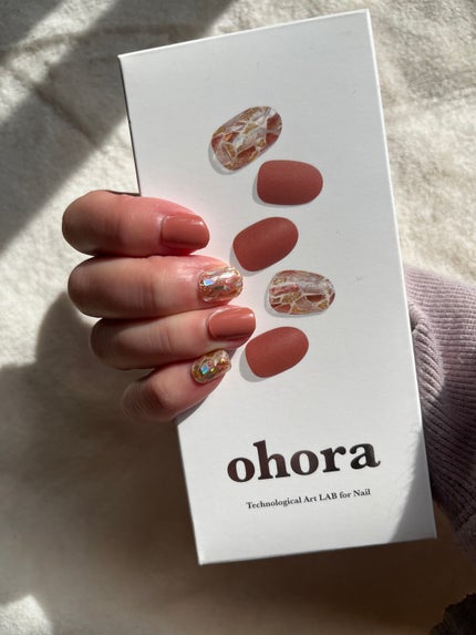 セミキュアジェルネイル(ハンド)/ohora/ネイルシールを使ったクチコミ(2枚目)