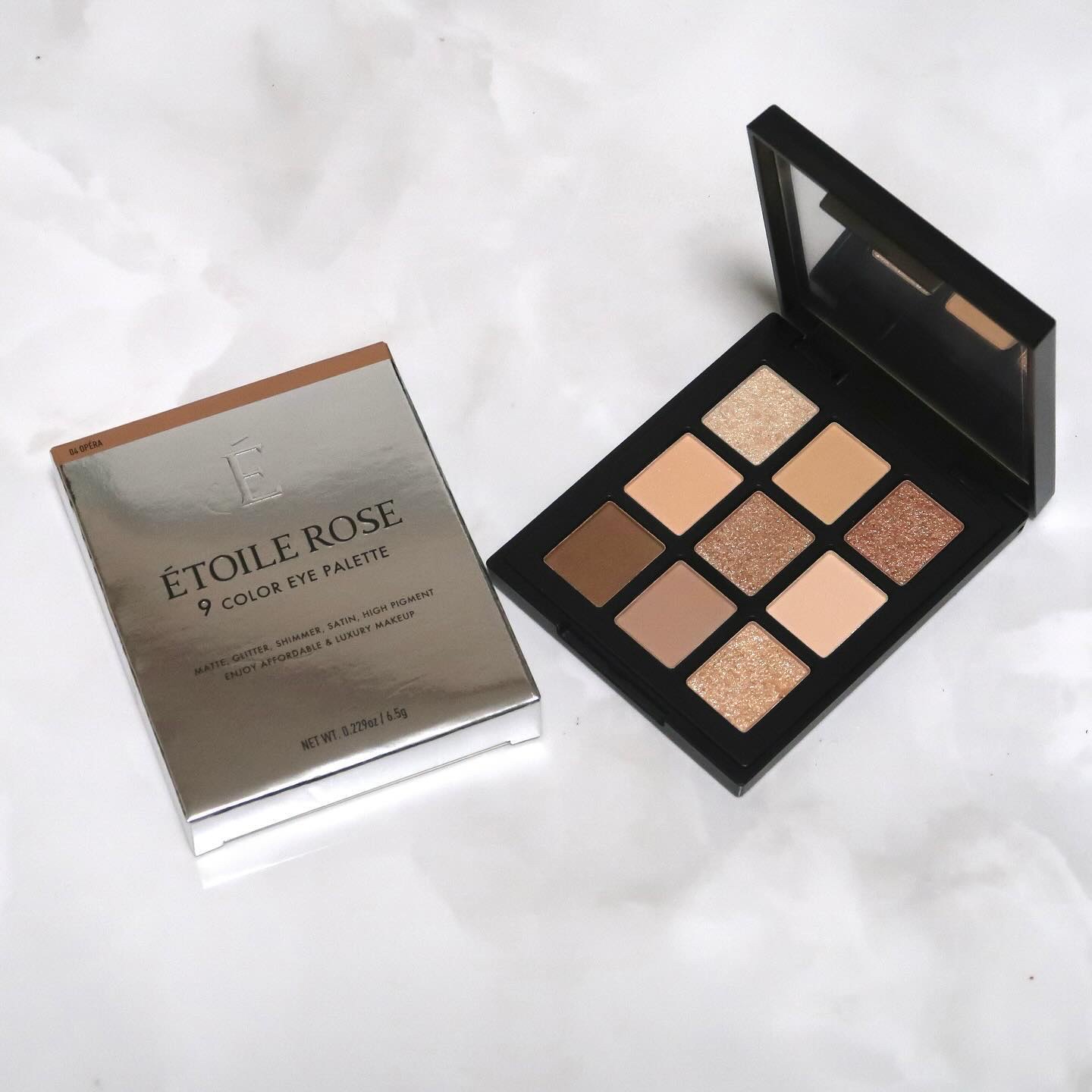 エトワルローズ 9色アイシャドウ 04 オペラ/Étoile Rose/アイシャドウパレットを使ったクチコミ（1枚目）