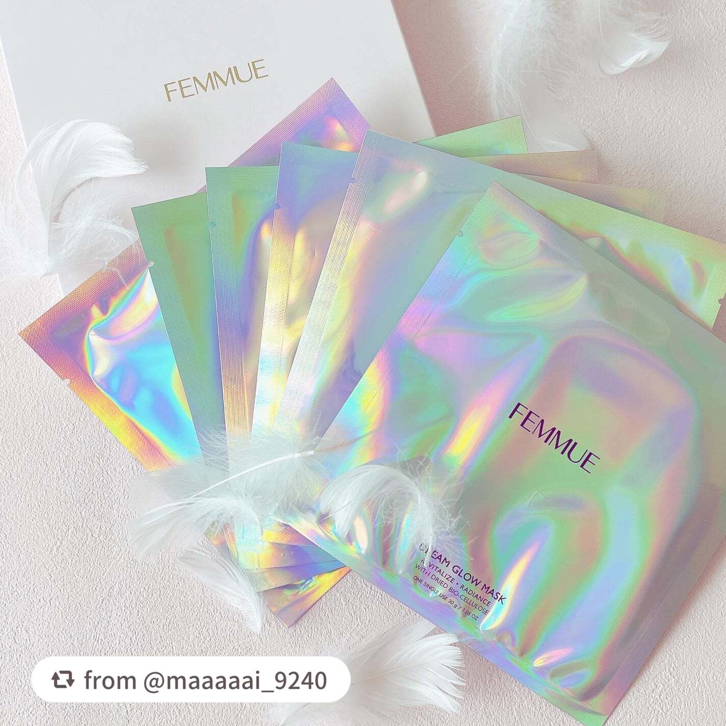 ドリームグロウマスク RR(透明感・キメ)/FEMMUE/シートマスク・パックを使ったクチコミ(1枚目)