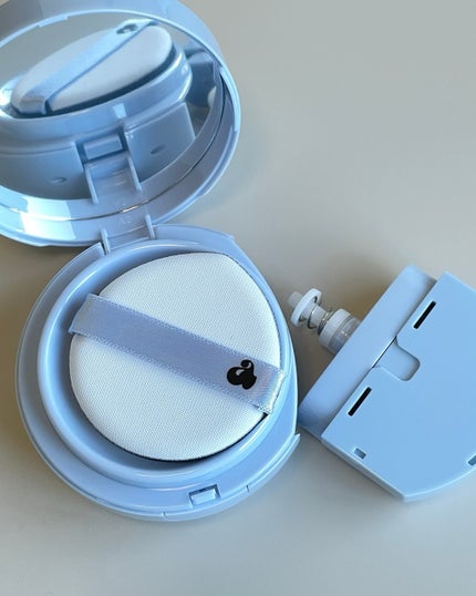 サテンウエアヘルシーグリーンクッション/unleashia/クッションファンデーションを使ったクチコミ(2枚目)