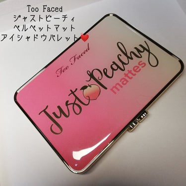 ジャスト ピーチィ ベルベット マット アイシャドウ パレット/Too Faced/パウダーアイシャドウを使ったクチコミ（4枚目）