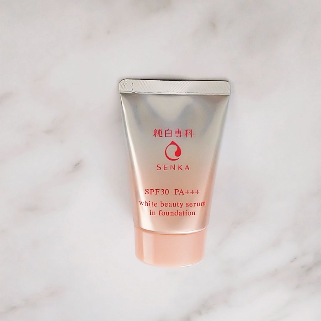 純白専科 すっぴん色づく美容液フォンデュ/SENKA(専科)/リキッドファンデーションを使ったクチコミ(1枚目)