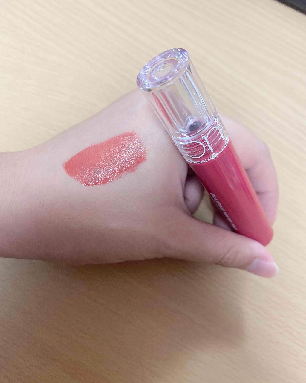 グラスティングウォーターティント/rom&nd/リップティントを使ったクチコミ(2枚目)