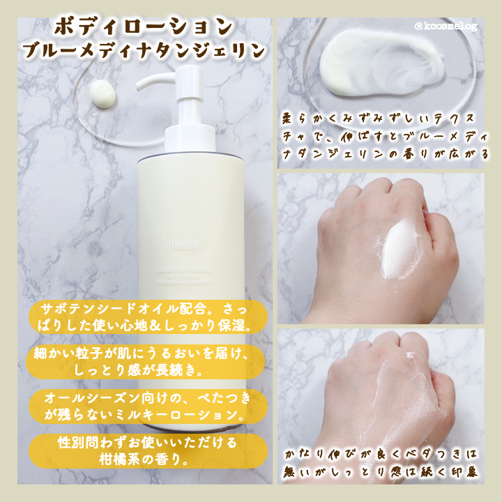 ボディローション;ブルーメディナタンジェリン/Huxley/ボディローションを使ったクチコミ(2枚目)