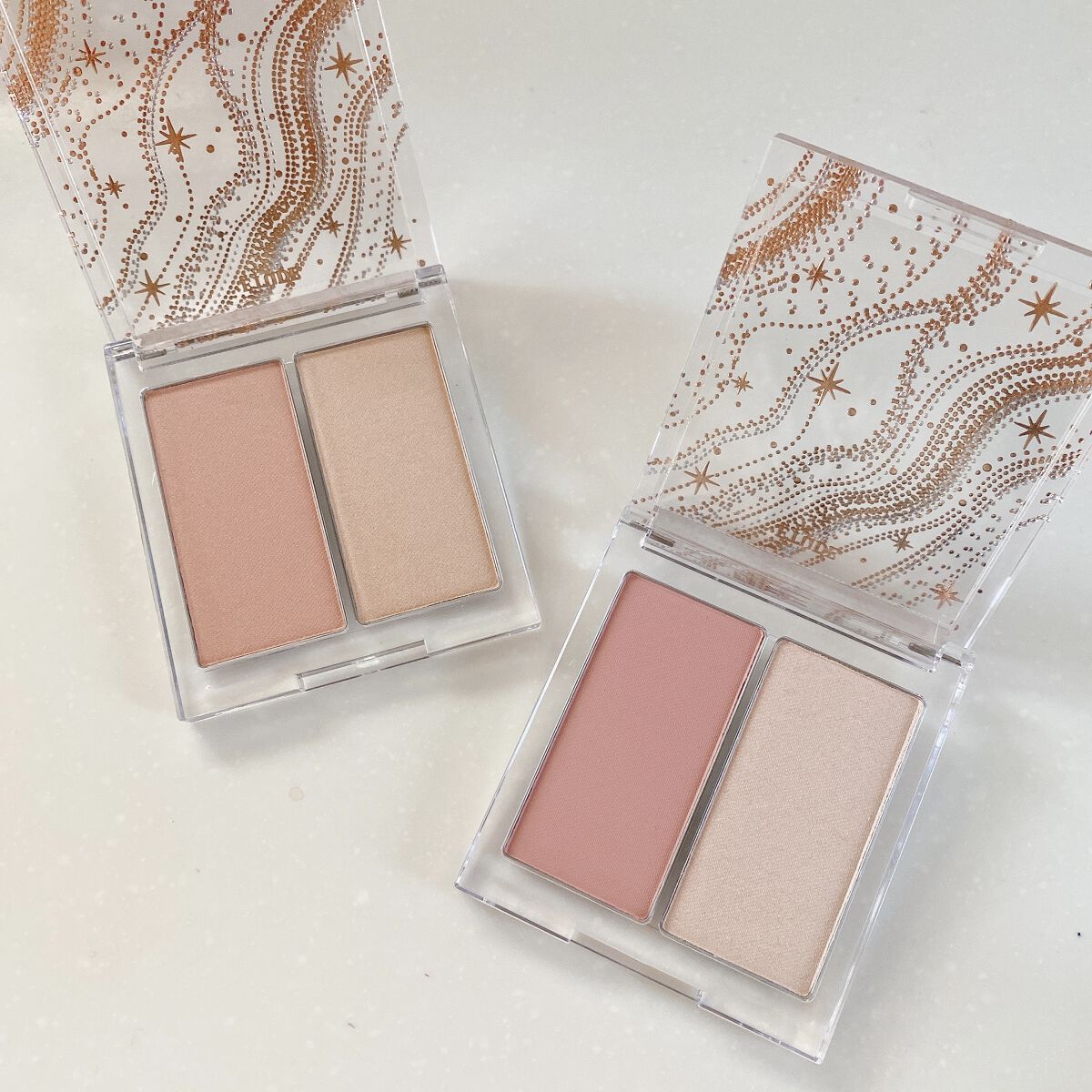 グリッタースノー フェイスパレット レイ/ETUDE/パウダーハイライトを使ったクチコミ（2枚目）