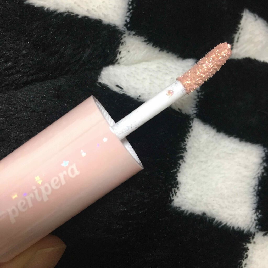 シュガー トゥインクル リキッド シャドウ/PERIPERA/リキッドアイシャドウを使ったクチコミ（3枚目）