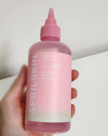 ピンクアロエビタトナー/APRILSKIN/化粧水を使ったクチコミ(6枚目)