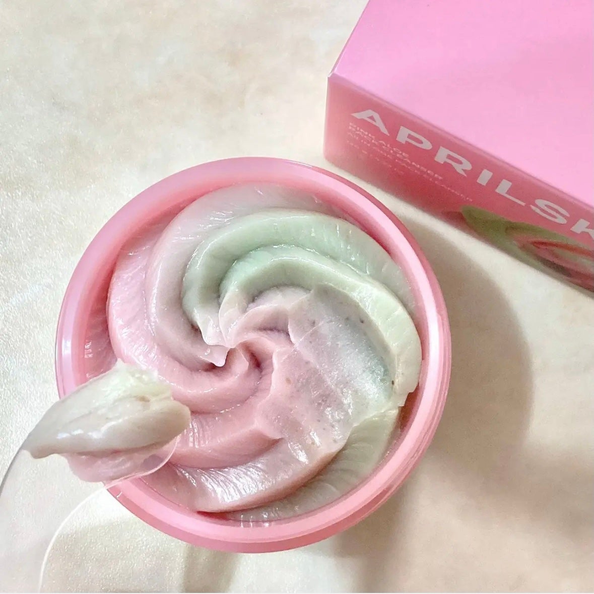 ピンクアロエメレンゲクレンザー/APRILSKIN/その他洗顔料を使ったクチコミ(2枚目)