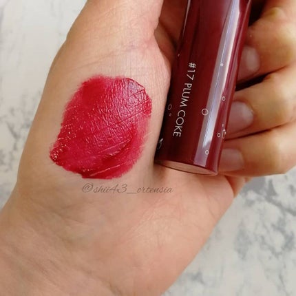 ジューシーラスティングティント/rom&nd/リップティントを使ったクチコミ(3枚目)