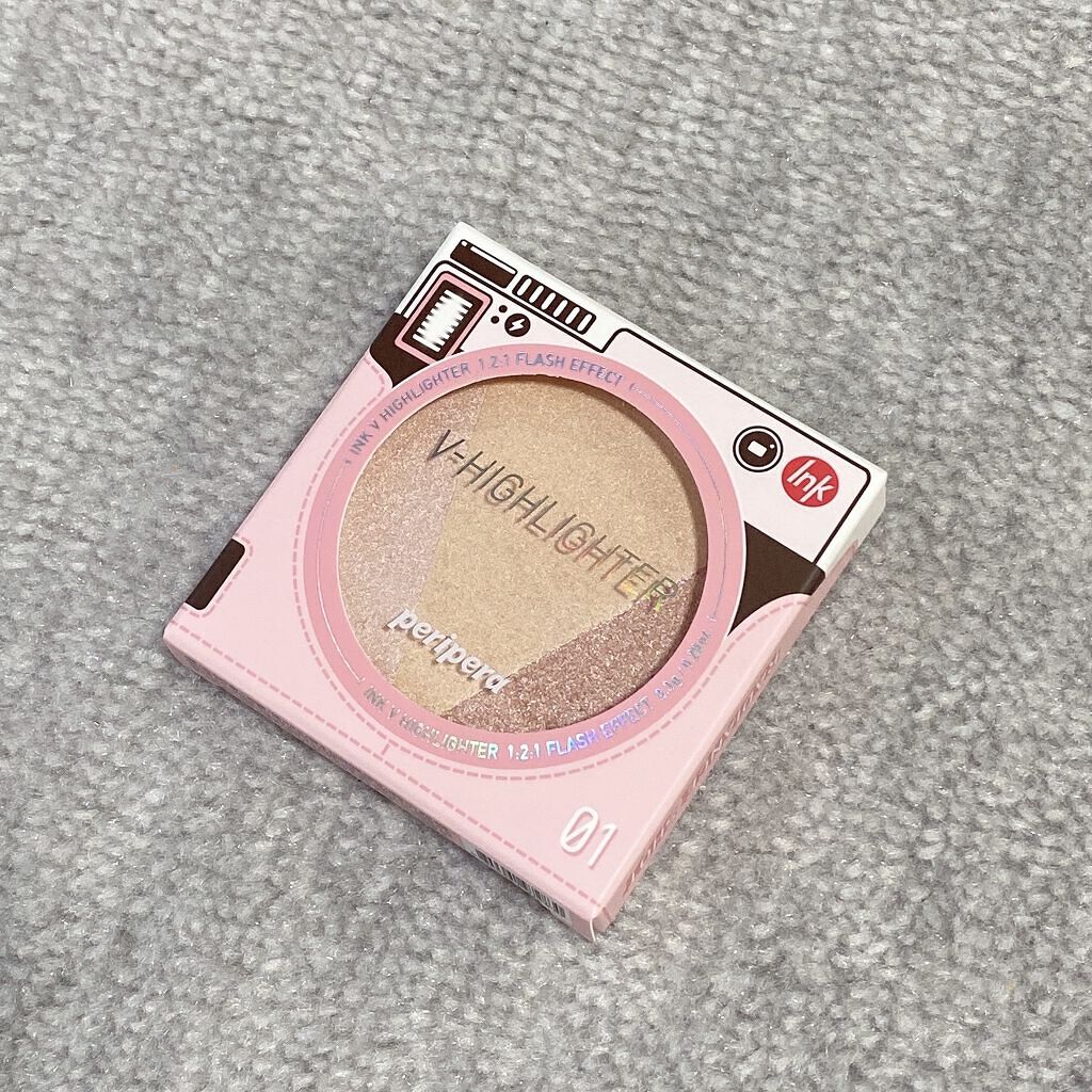 PERIPERA
インクブイハイライター
内容量：8.3g

こちらも前回投稿したシェーディングと同様、
1:2:1の割合で作られたハイライトです！

質感、色味が3色とも違うハイライト✨
3色入って1000円ちょっとで買えるので、
とても