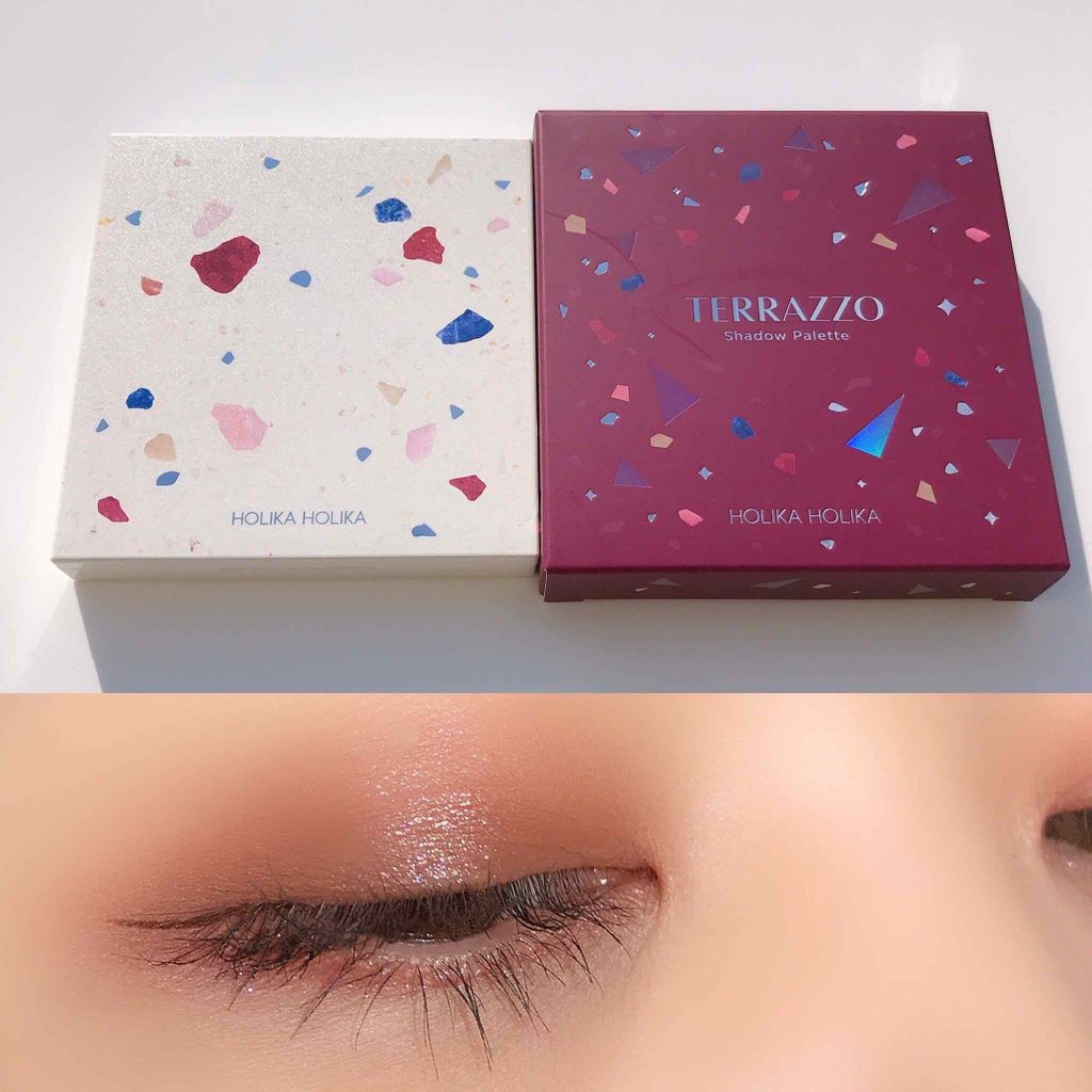 TERRAZZO Shadow palette 02/HOLIKA HOLIKA/アイシャドウパレットを使ったクチコミ（1枚目）