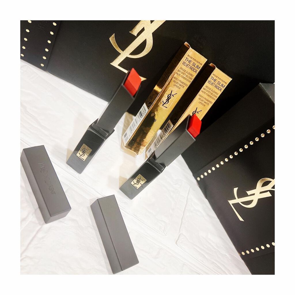 ルージュ ピュールクチュール ザ スリム ベルベットラディカル/YVES SAINT LAURENT BEAUTE/口紅を使ったクチコミ(2枚目)