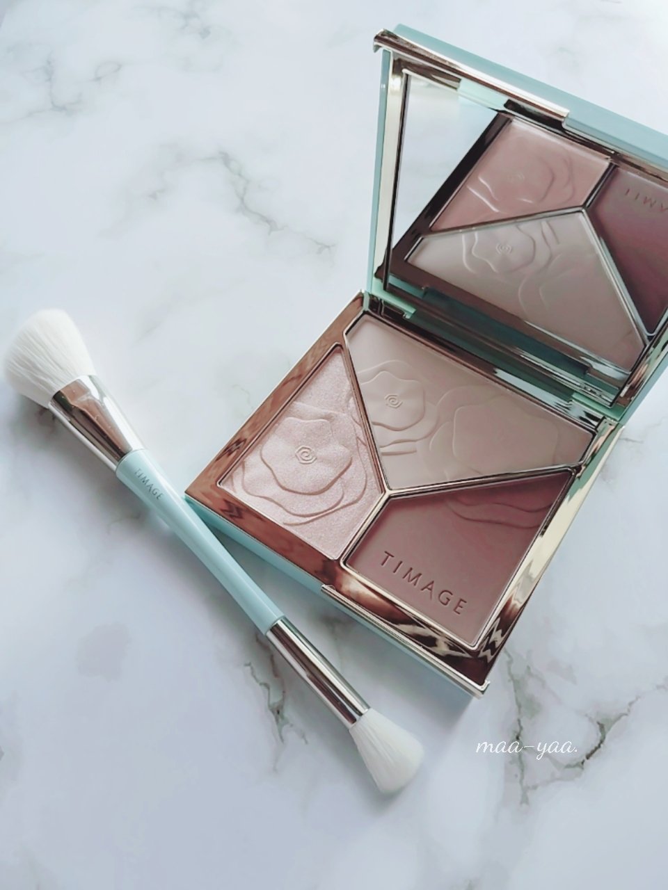 ハイライトシェーディングパレット/TIMAGE/パウダーハイライトを使ったクチコミ（1枚目）