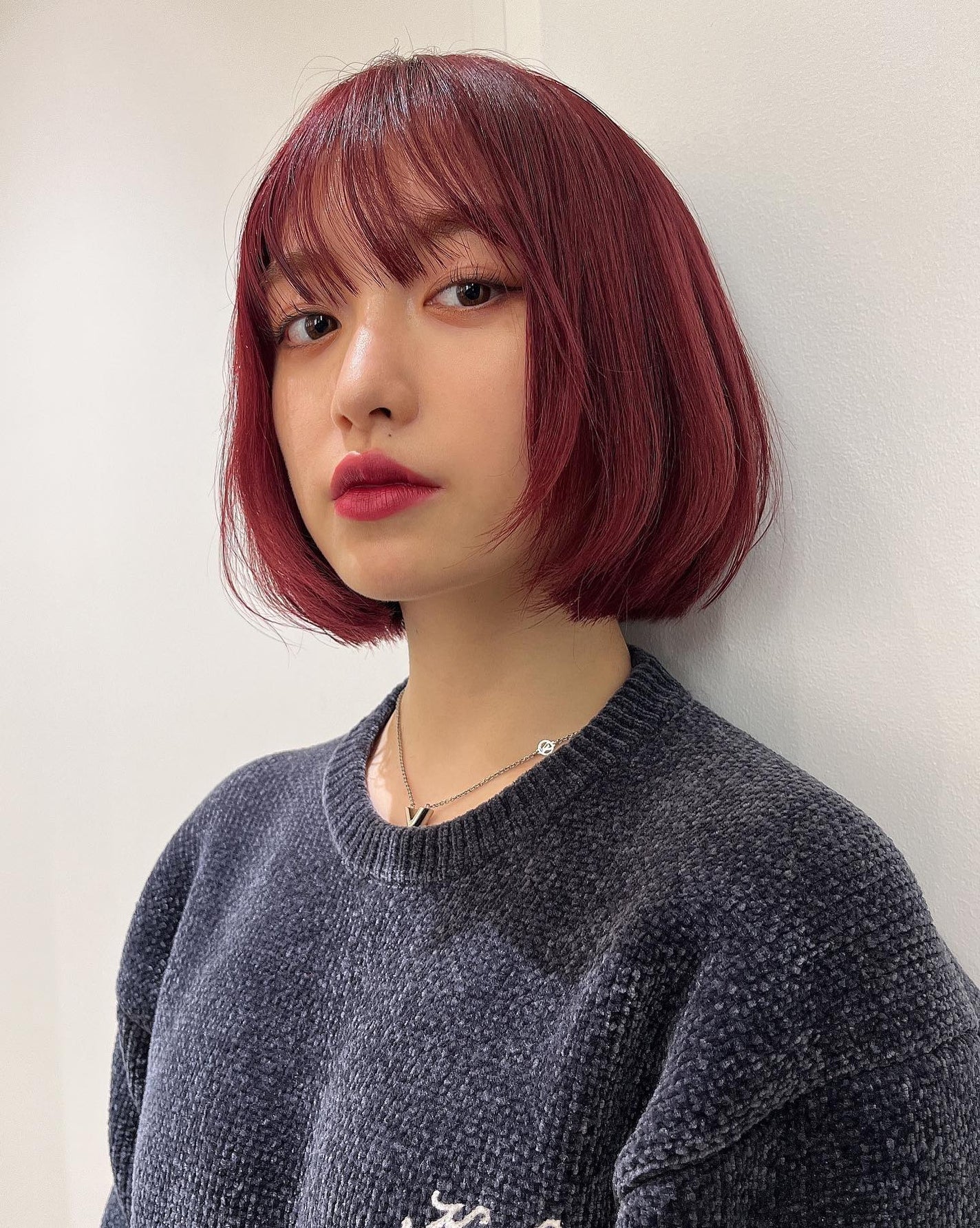 HARUNA on LIPS 「.ローズレッド❤️にカラーリング☀️☀️.カット✂️おさまりの..」(2枚目)