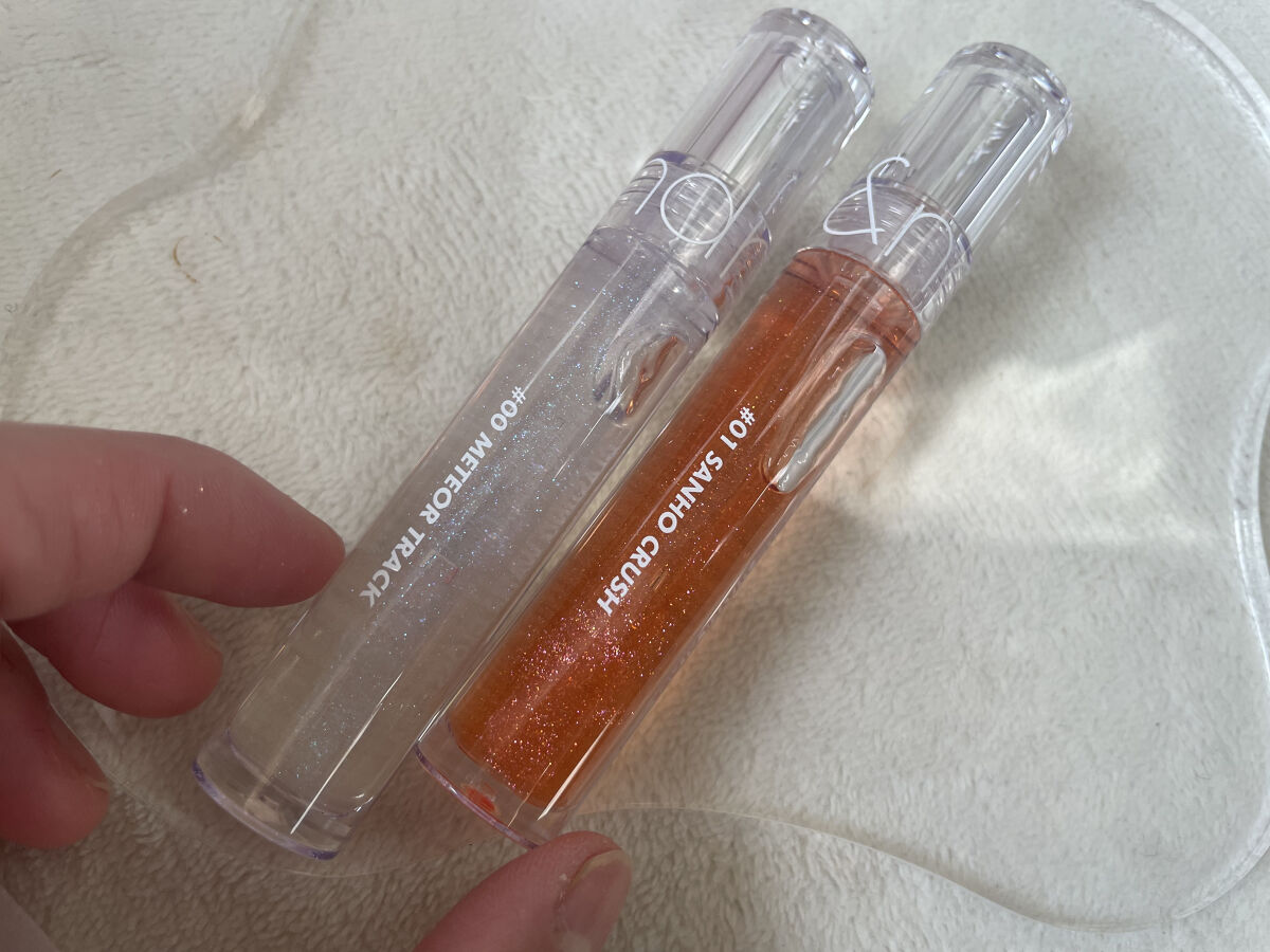 グラスティングウォーターグロス/rom&nd/リップグロスを使ったクチコミ（2枚目）