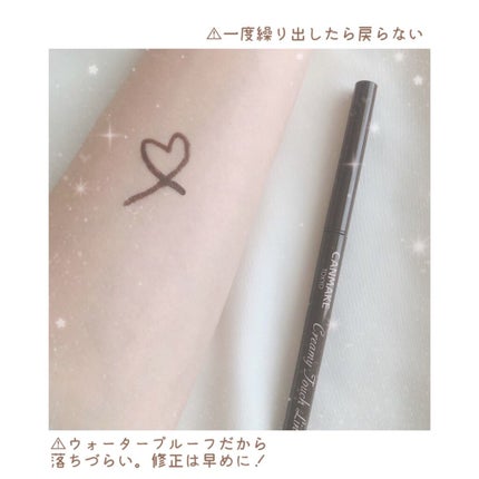 クリーミータッチライナー/キャンメイク/ジェルアイライナーを使ったクチコミ(3枚目)