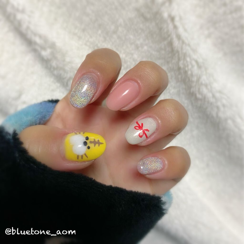 ジェルネイル（ライト対応）/セリア/ジェルネイルを使ったクチコミ（2枚目）