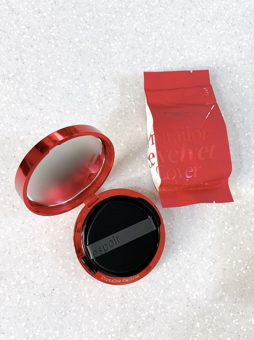 プロテーラービーベルベットカバークッション/espoir/クッションファンデーションを使ったクチコミ（3枚目）