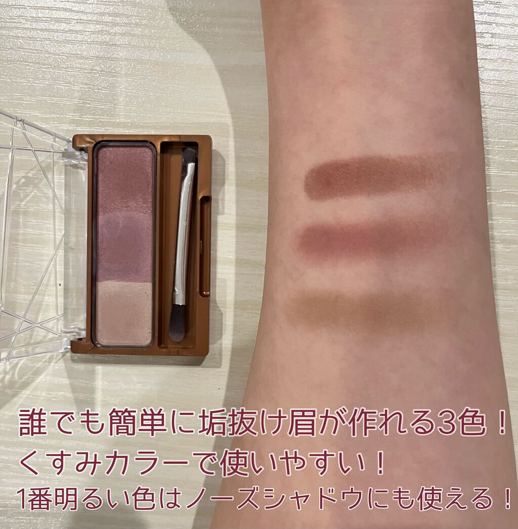 ノーズ＆アイブロウパウダー/CEZANNE/パウダーアイブロウを使ったクチコミ（2枚目）