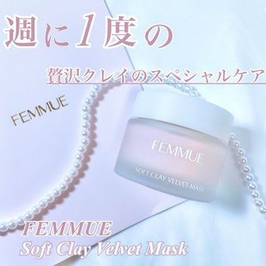 ソフトクレイ ベルベットマスク/FEMMUE/洗い流すパック・マスクを使ったクチコミ（1枚目）