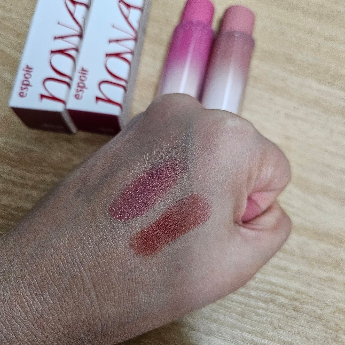 ノーウェアリップスティック バーミンググロー/espoir/口紅を使ったクチコミ(4枚目)