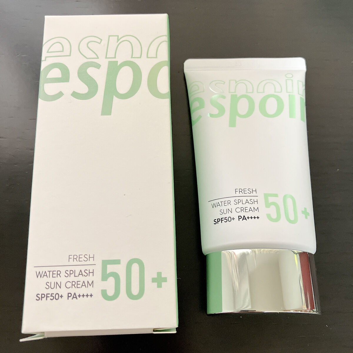 ウォータースプラッシュサンクリーム グリーン/espoir/日焼け止め・UVケアを使ったクチコミ（1枚目）