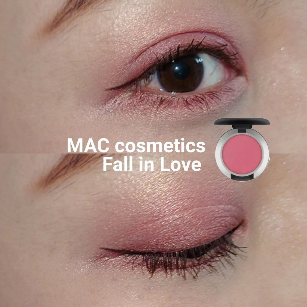 パウダー キス アイシャドウ フォール イン ラブ/M・A・C/単色アイシャドウを使ったクチコミ（1枚目）