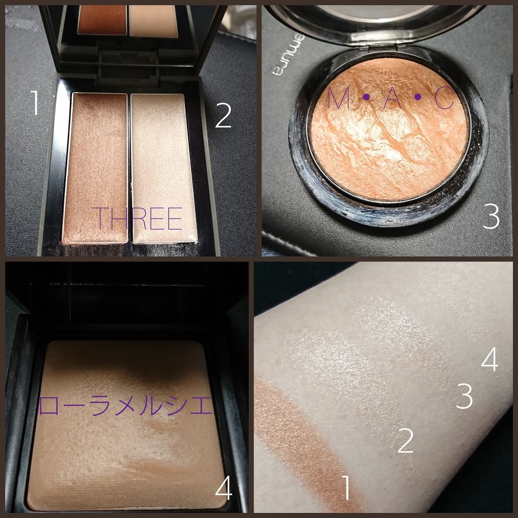 THREE シマリング グロー デュオ/THREE/クリームハイライトを使ったクチコミ（1枚目）