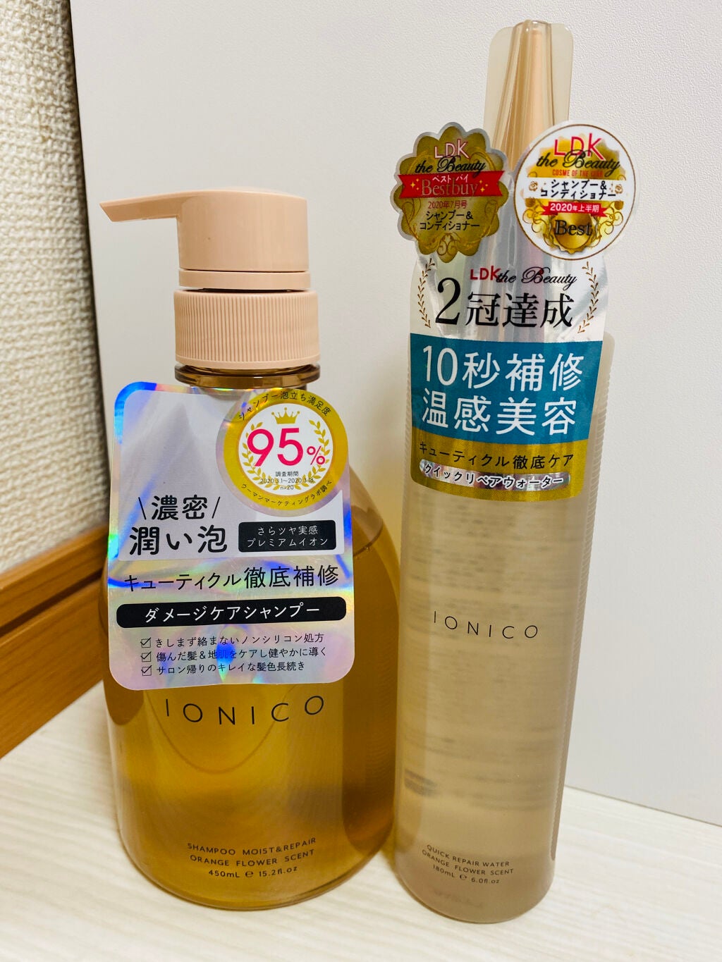 プレミアムイオン ダメージケアシャンプー (モイスト&リペア) /IONICO/市販シャンプーを使ったクチコミ(1枚目)