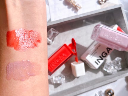 ウォーターグローリップティント/INGA/リップティントを使ったクチコミ(2枚目)