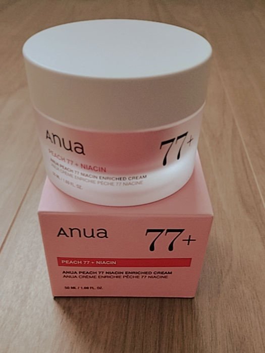桃77%ナイアシンリッチモイスチャークリーム/Anua/フェイスクリームを使ったクチコミ（1枚目）