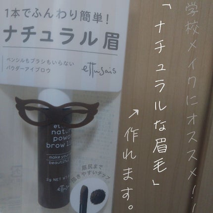 チップオン アイブロー/ettusais/パウダーアイブロウを使ったクチコミ(1枚目)