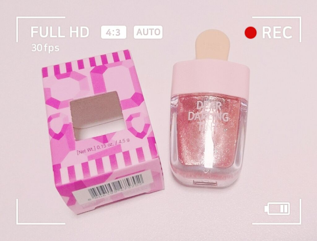 ディアダーリン ウォータージェルティント （アイスティント）/ETUDE/口紅を使ったクチコミ（1枚目）