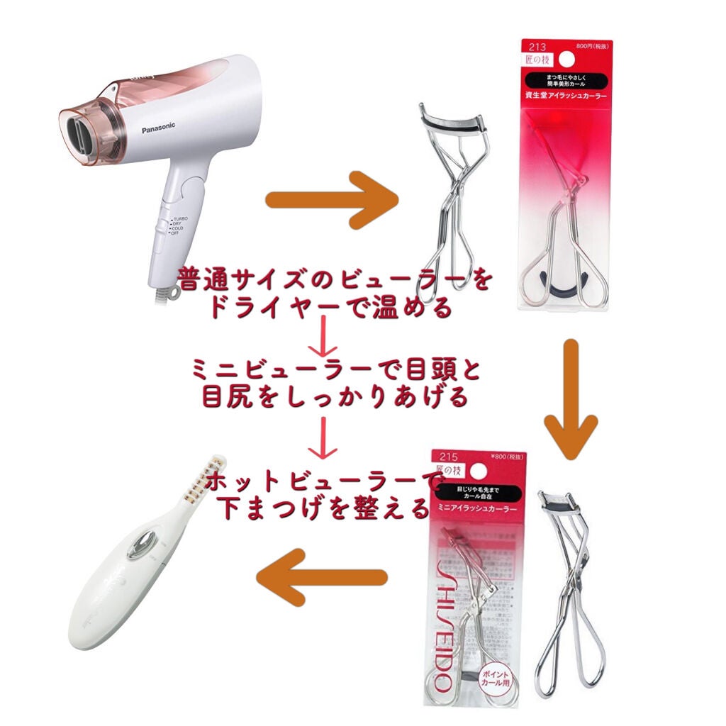 ミニホットアイラッシュカーラー/ニトリ/ホットビューラーを使ったクチコミ(3枚目)