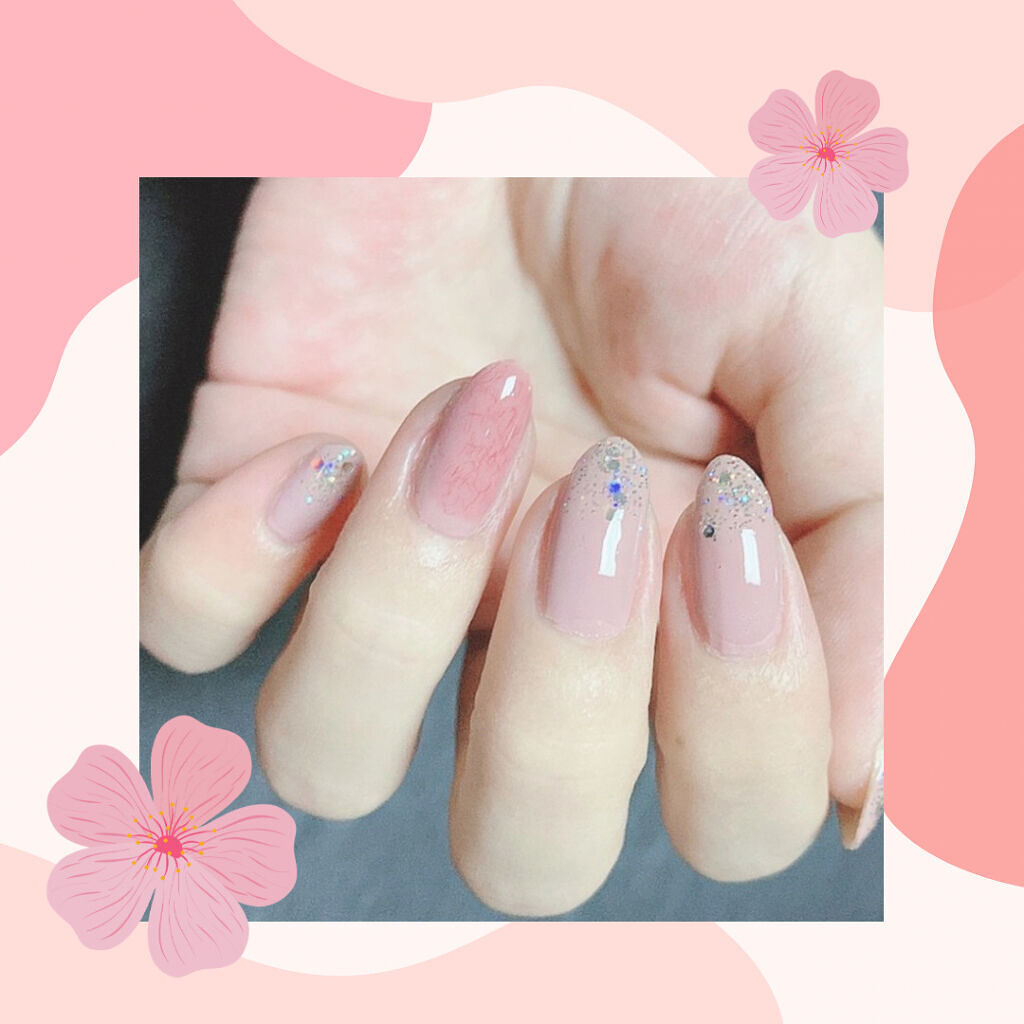 グロッシーコート/スキューズミー/オールインワンネイルを使ったクチコミ（3枚目）