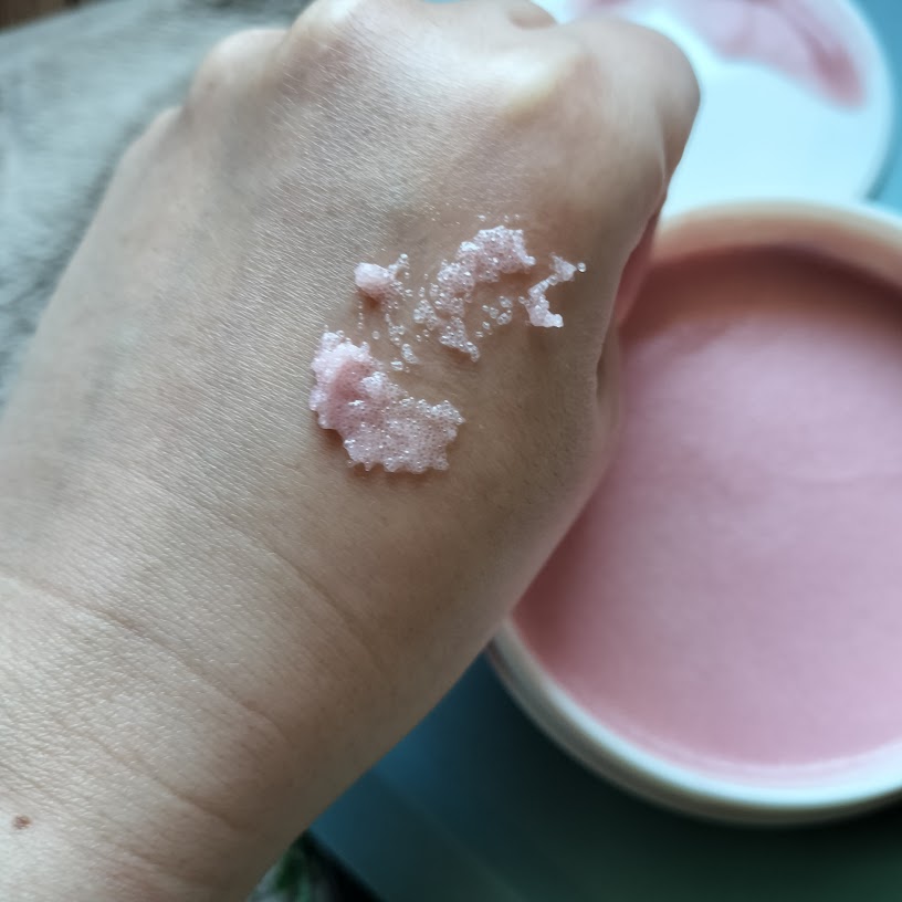 キューミースウィートボムタラソスクラブ　ピオニーブーケの香り/AGARISM/ボディスクラブを使ったクチコミ（3枚目）