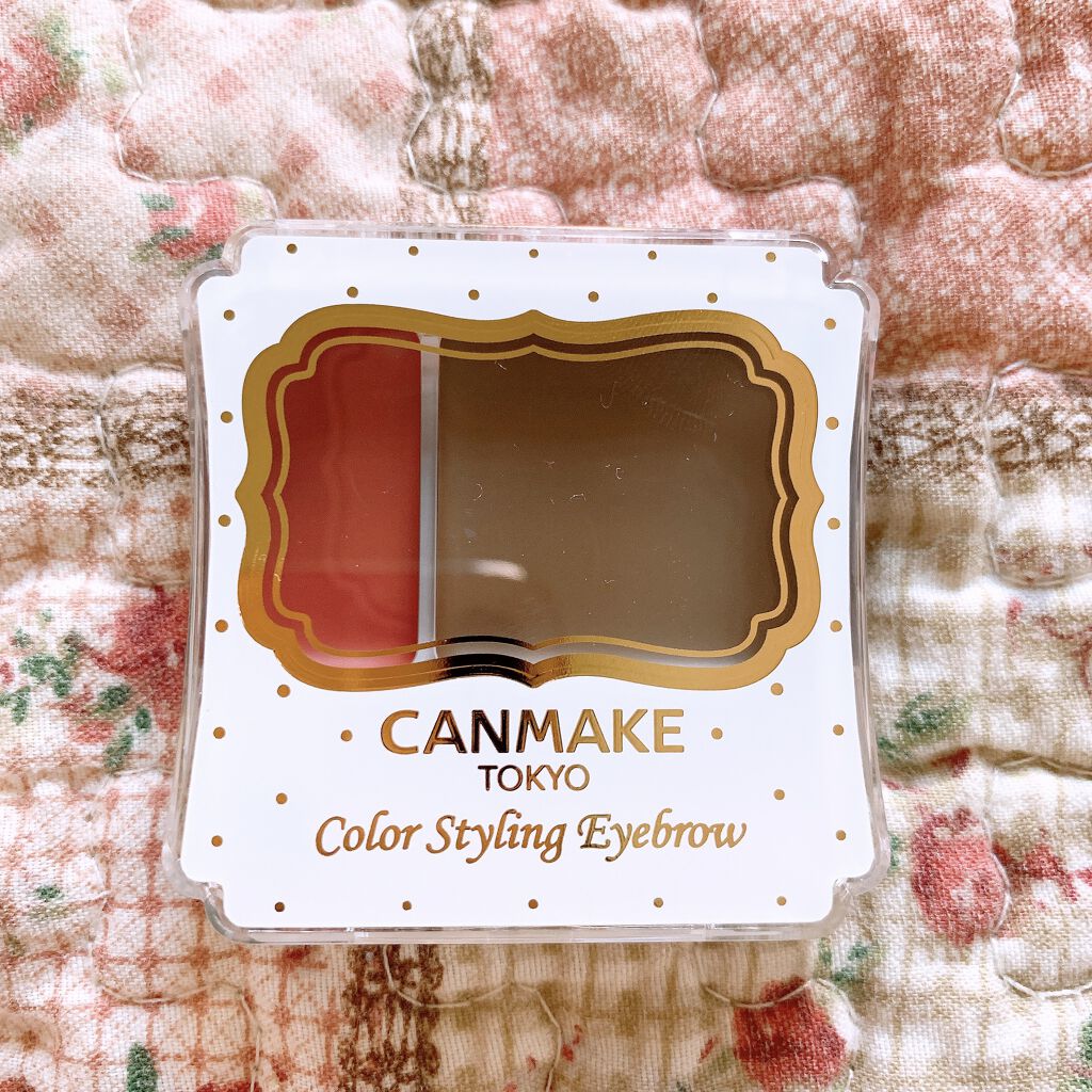 カラースタイリングアイブロウ 01 ボルドーブラウン/キャンメイク/パウダーアイブロウを使ったクチコミ（1枚目）