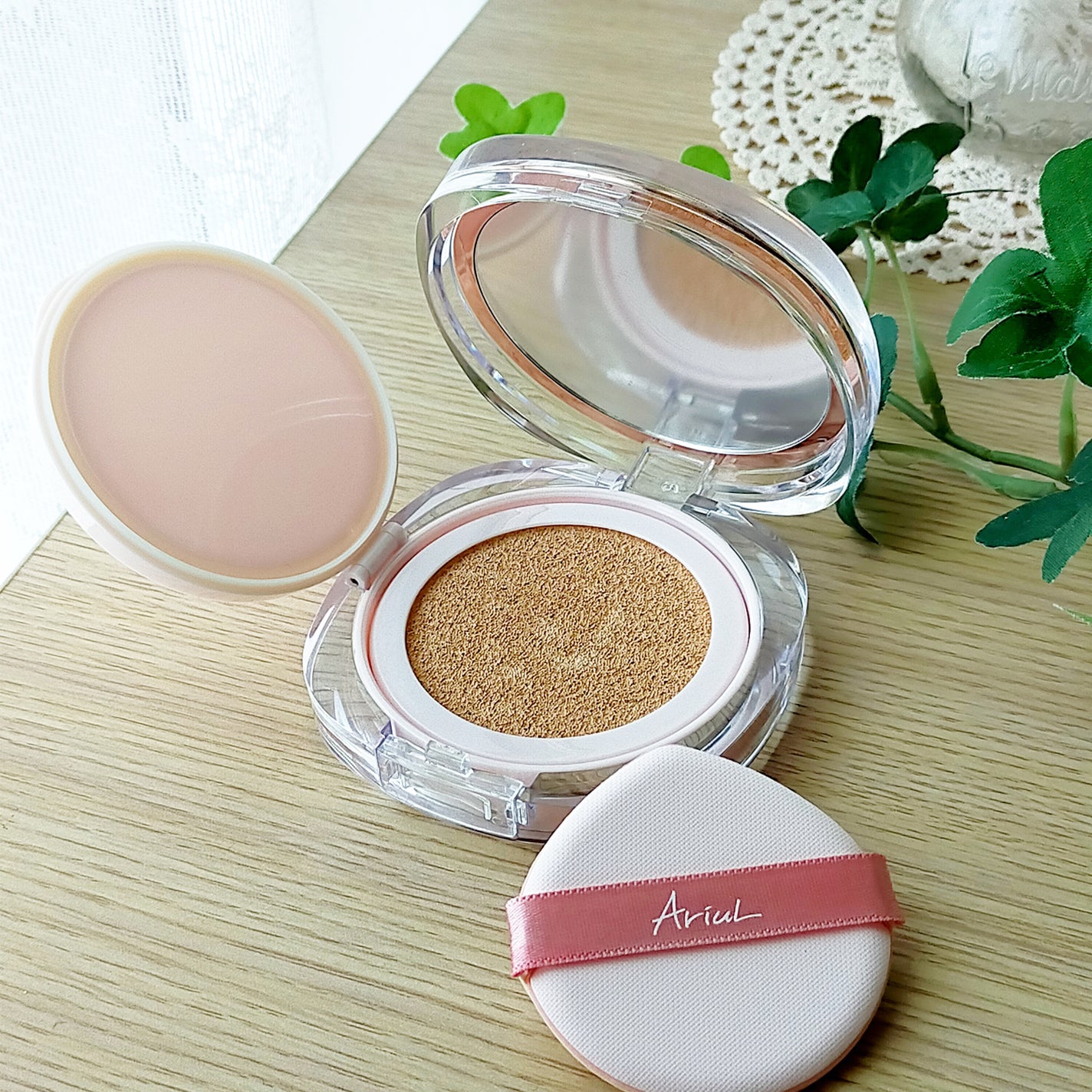 アリウル インクフェザーカバーラスティングクッション/Ariul/クッションファンデーションを使ったクチコミ(2枚目)