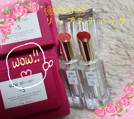 38°C / 99°F Lipstick <TOKYO>/UZU BY FLOWFUSHI/口紅を使ったクチコミ(1枚目)