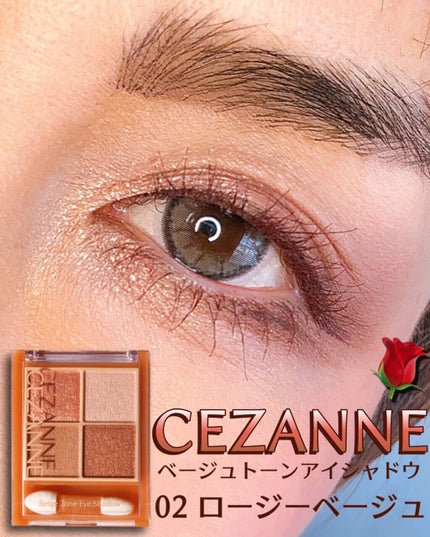 ベージュトーンアイシャドウ/CEZANNE/アイシャドウパレットを使ったクチコミ(1枚目)
