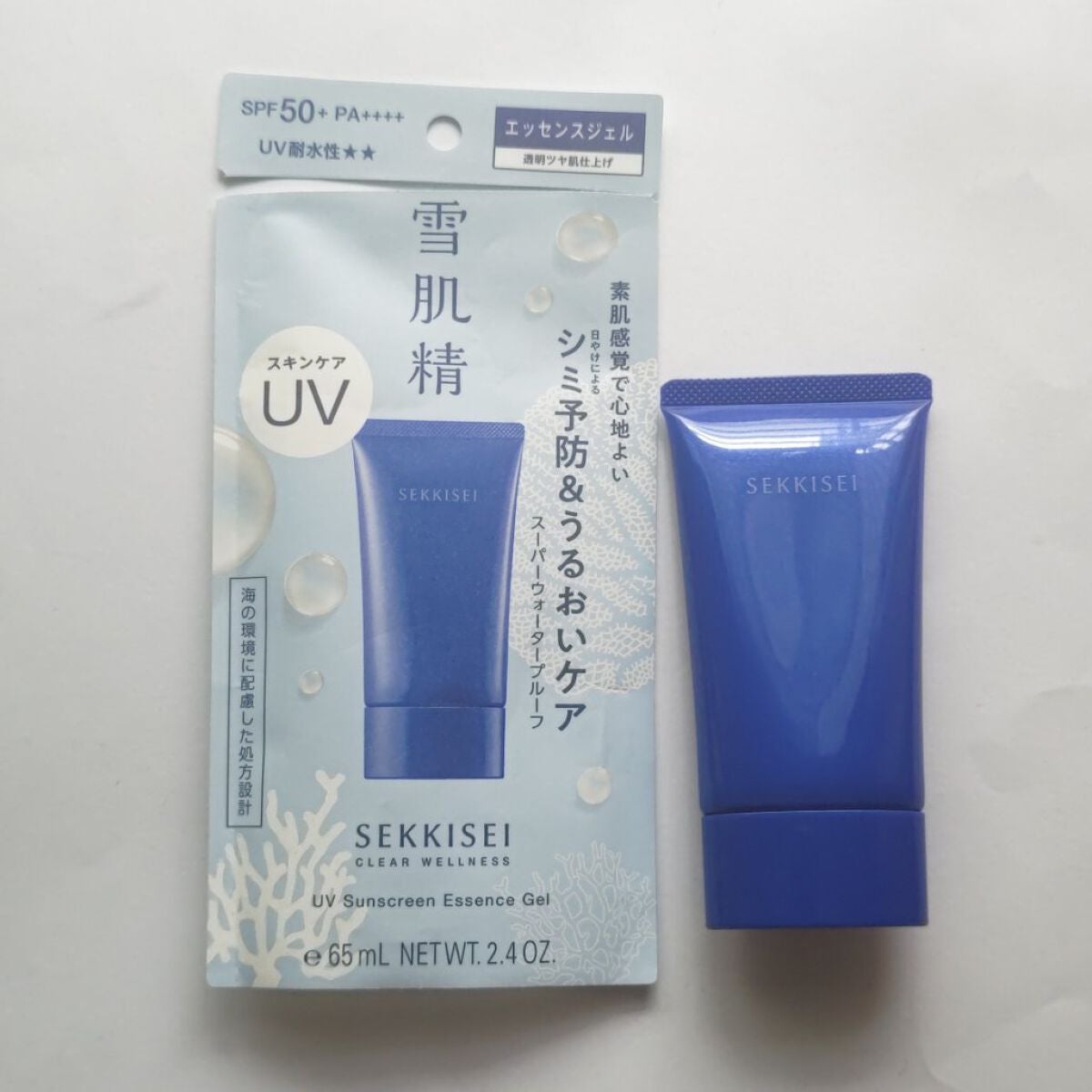 クリアウェルネス UVエッセンスジェル/雪肌精/日焼け止めジェルを使ったクチコミ(4枚目)