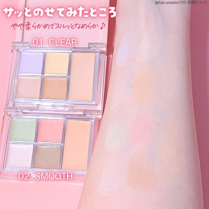 5カラーコンシーラーパレット/Kirei&co./パレットコンシーラーを使ったクチコミ(3枚目)