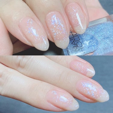 
夏っぽクリアネイル💅💙

★ネイルホリック
オーロラグリッター
BL962 

★innisfree
リアルカラーネイル 1

イニスフリーの
1番のクリアなピンクを
1度塗りし、オーロラグリッター
を散りばめたら、
爪先だけ、innisfreeの1番を
重ねる。
最後はトップコートで仕上げ。

今回はベースコートはピールオフ
使ってます。


ネイルホリックの
オーロラグリッターのファンです✨

夏にも冬にも大活躍💙💜

クリアなネイルにも、
涼しげな感じが出せるし
チラチラのオーロラが
綺麗🥰😍

確か、Amazonにオーロラグリッター
あったかな💕
気になった方は、是非
チェックしてみてー。

簡単可愛い❤️最高✨


#ネイルホリック
#ネイルホリックオーロラグリッター
#BL962
#クリアネイル
#ポリッシュ好き
#夏ネイルの画像 その2