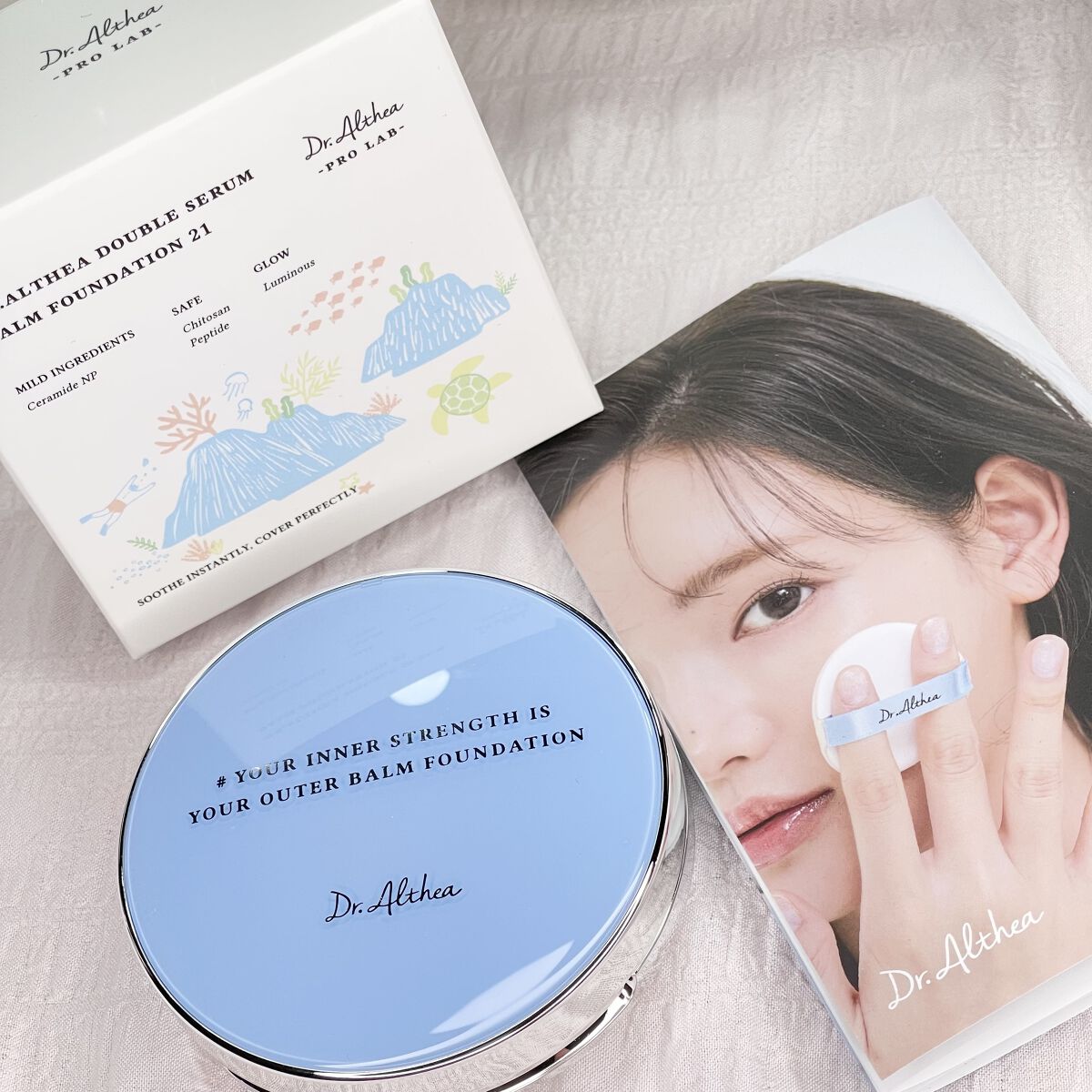 ダブル セラム バーム ファンデーション/Dr.Althea/クリーム・エマルジョンファンデーションを使ったクチコミ（1枚目）