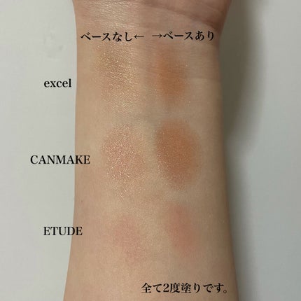 アイシャドウベース/excel/アイシャドウベースを使ったクチコミ(3枚目)
