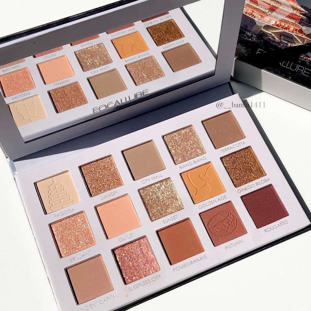 GO TRAVEL 15色アイシャドウパレット/FOCALLURE/アイシャドウパレットを使ったクチコミ(8枚目)