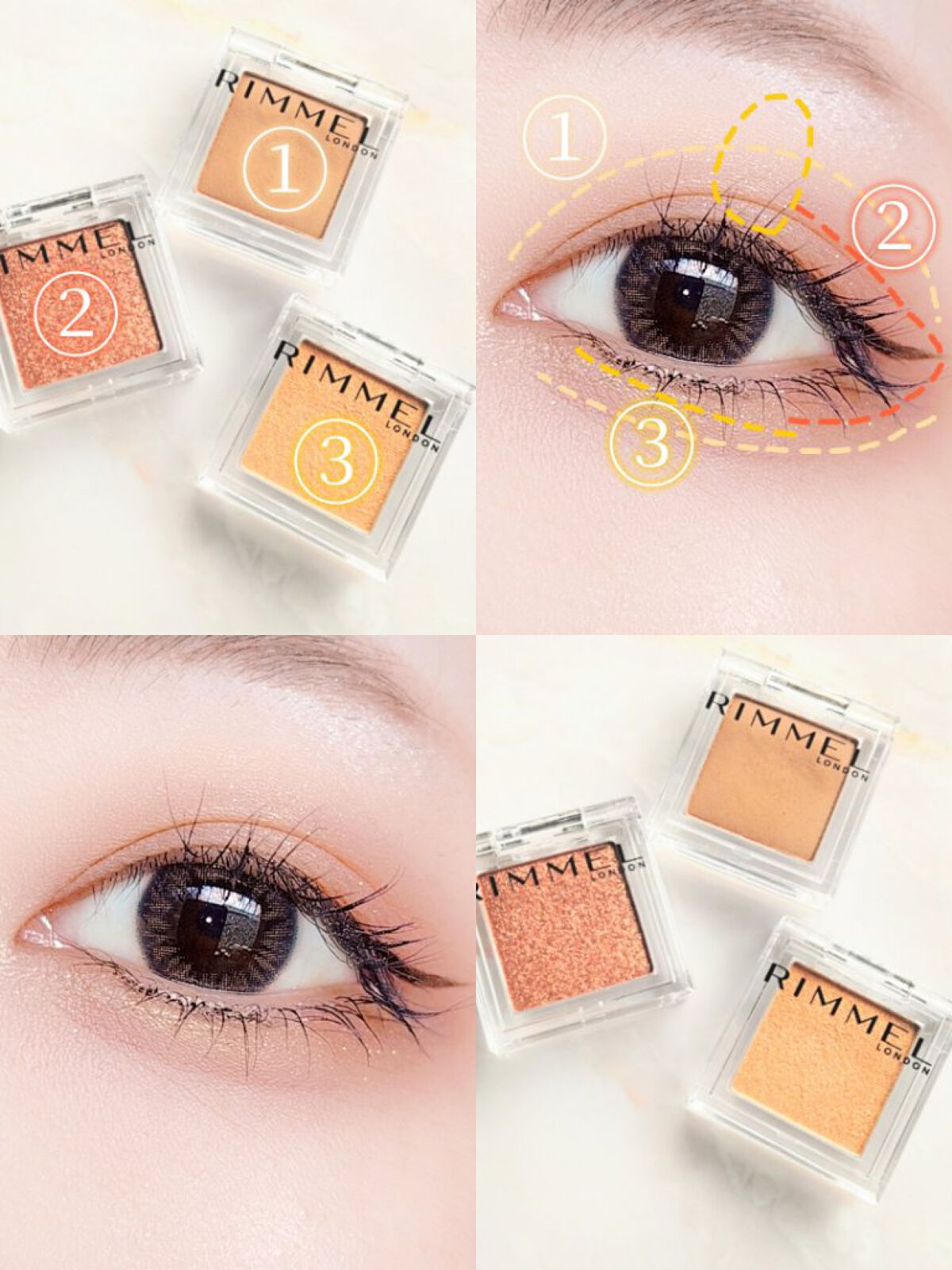 ワンダー キューブ アイシャドウ パール P009 コッパー キューブ/リンメル ロンドン/単色アイシャドウを使ったクチコミ（3枚目）