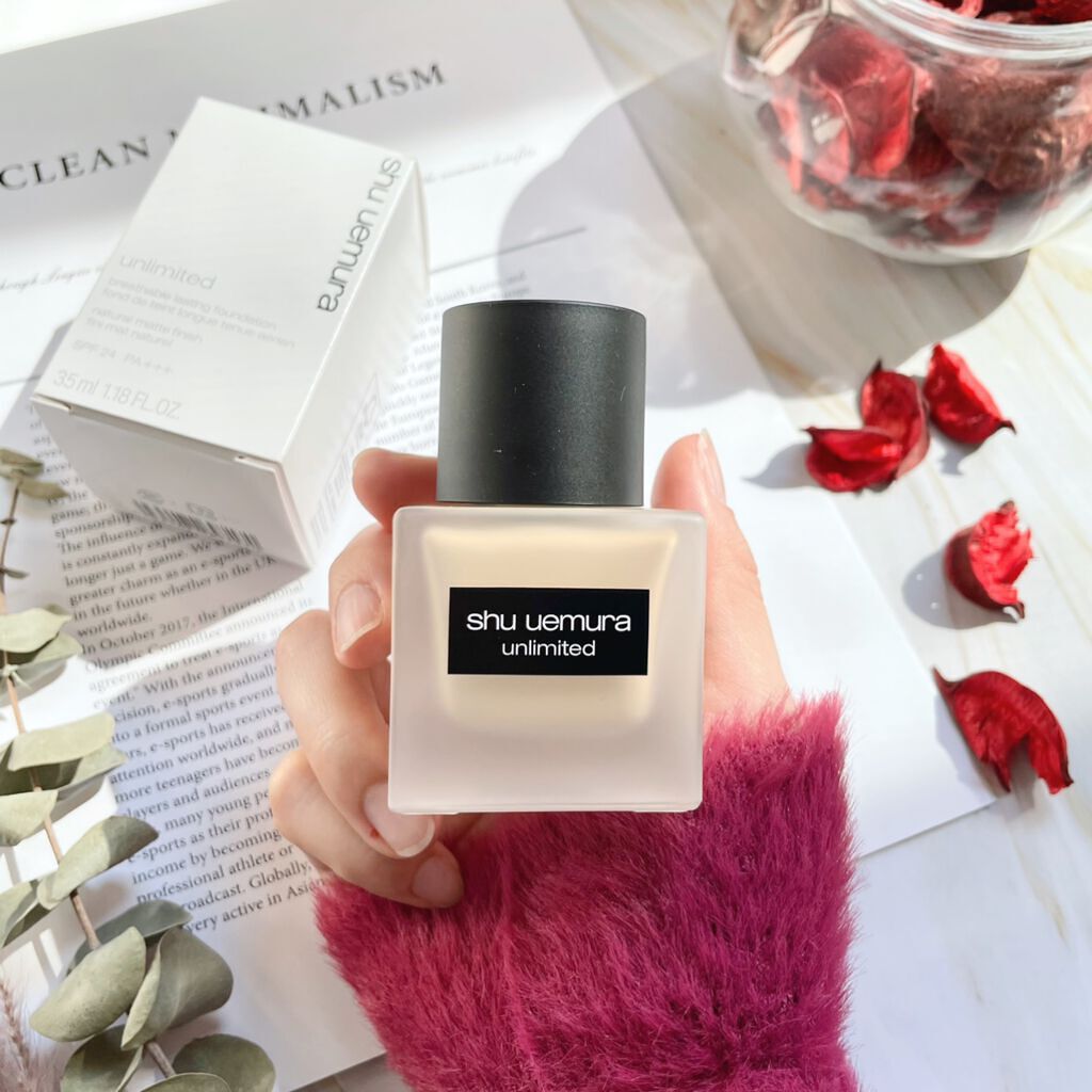 （旧）アンリミテッド ラスティング フルイド 664/shu uemura/リキッドファンデーションを使ったクチコミ（1枚目）