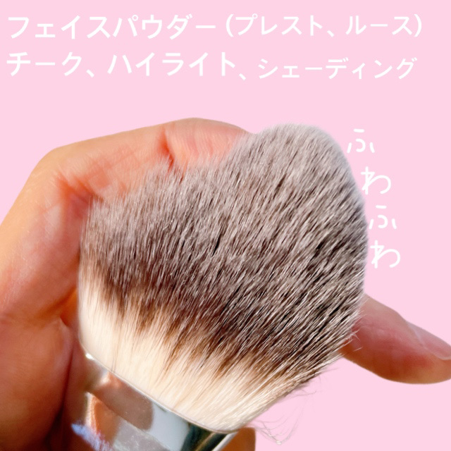 パウダーファンブラシ/ロージーローザ/メイクブラシを使ったクチコミ（3枚目）