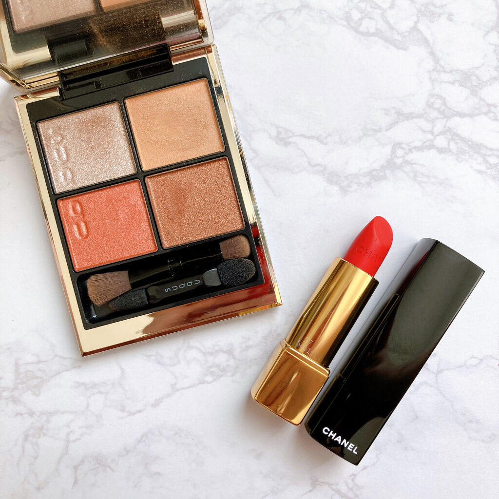 ルージュ アリュール ヴェルヴェット ル リオン ドゥ シャネル 57 ルージュ フー/CHANEL/口紅を使ったクチコミ（1枚目）